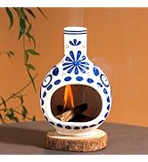 MOUGIGI Handmade Ceramic Palo Santo Holder Burner - Mini Chimenea Incense Dish for Palo Santo and...