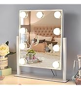 Kotdning Vanity Mirror with Lights,Lighted Vanity Mirror with 9 Dimmable Bulbs for Dressing Room ...
