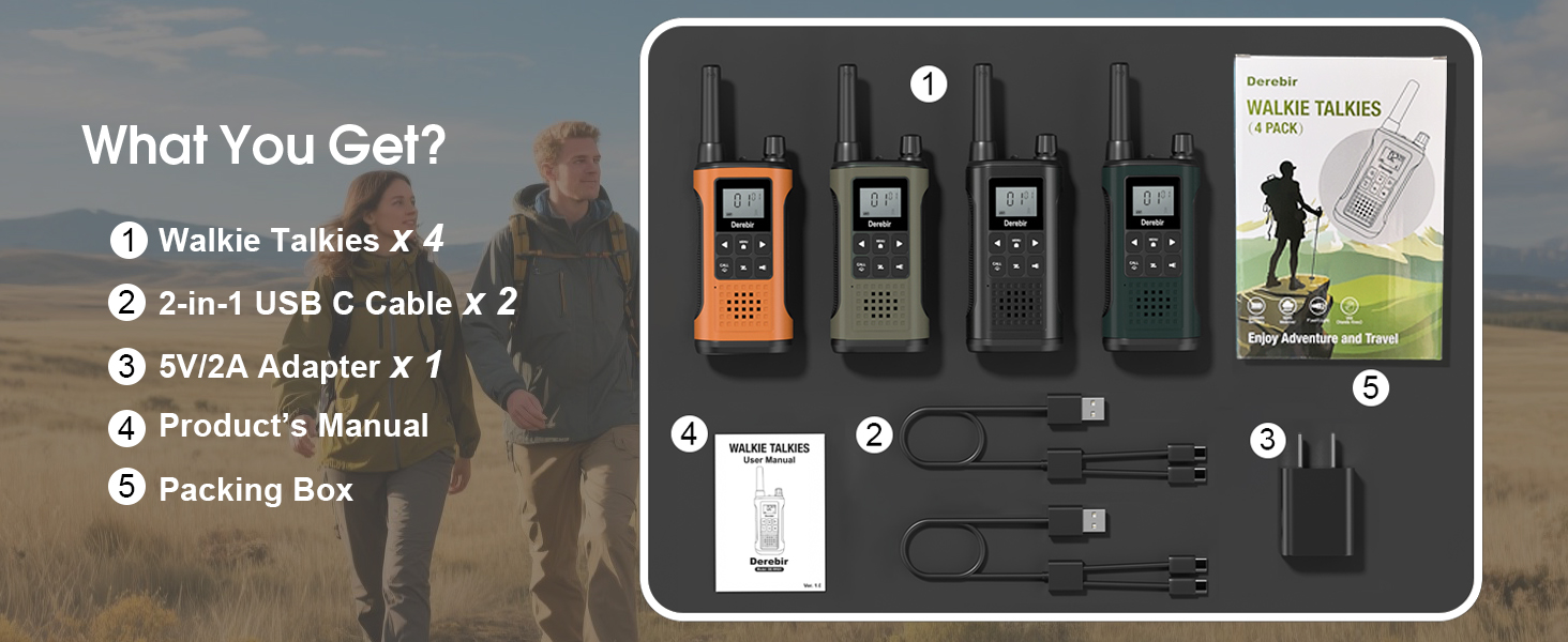 walkie talkies 4 pack