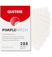 QUSTERE Pimple Patches for Face, Hydrocolloid Acne Patches, Cute Round Shape Zit Covers, Spot Sti...