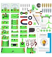 Sntieecr STEM Physics Electric Circuit Learning Starter Kit, Science Lab Basic Electricity Magnet...