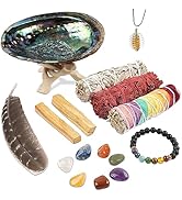 Wish Well Sage Smudge Kit ~ 4" Dragon Blood, Chakra Sage, White Sage Smudge Stick, 2 Palo Santo S...