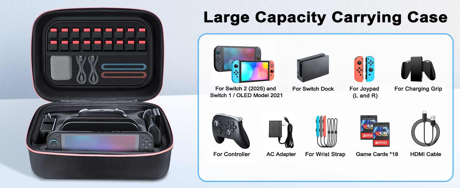 Switch Case for Nintendo Switch 2(2025)