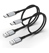 Adiceve USB to USB C Cable 2FT, 2-Pack USB A to USB C Cable 2 FT Fast Charging, Braided Short USB...