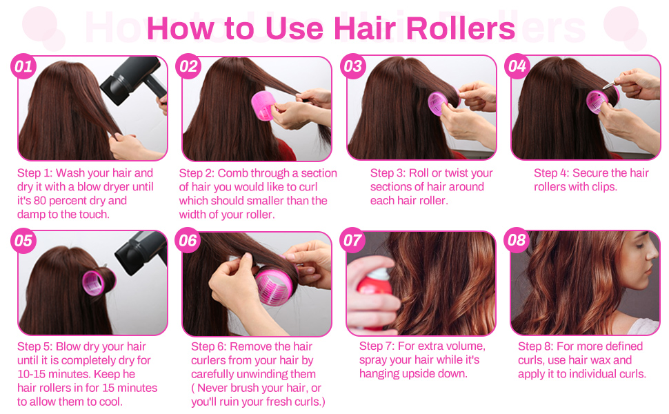Jumbo hair rollers