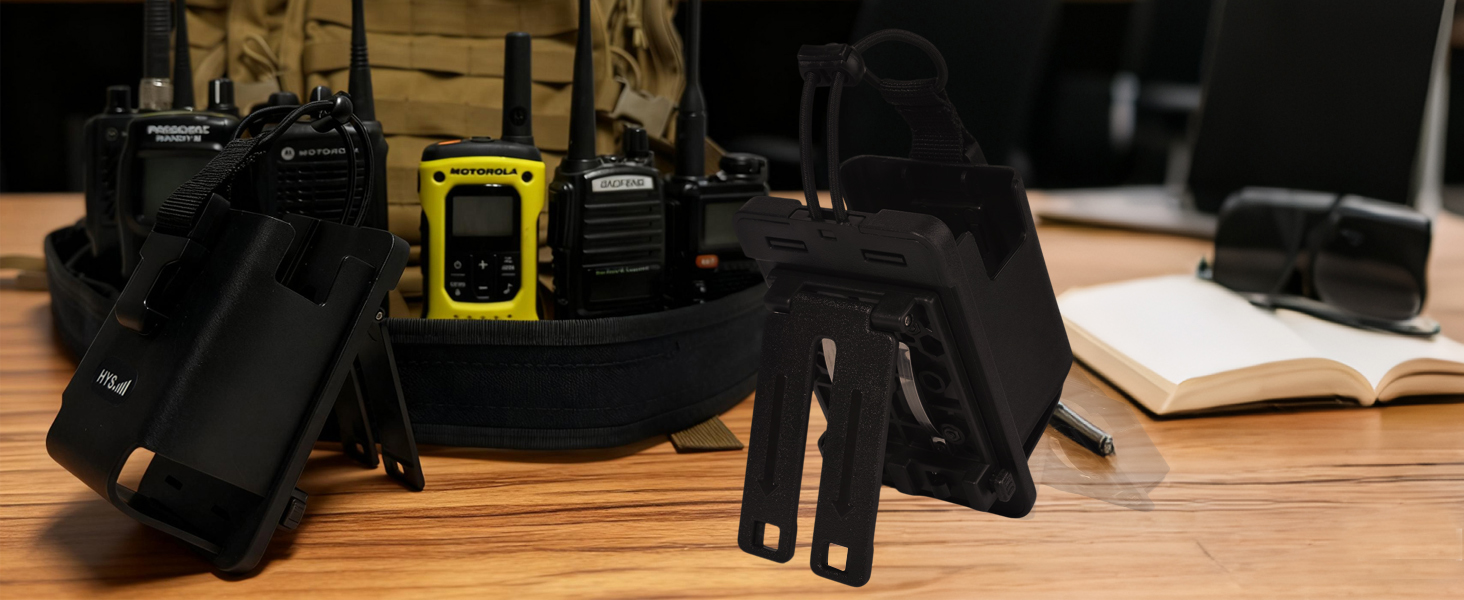 Handheld CB Radio Holster, MOLLE Radio Tactical Pouch/Universal Amateur Radio Nylon Holster Holder