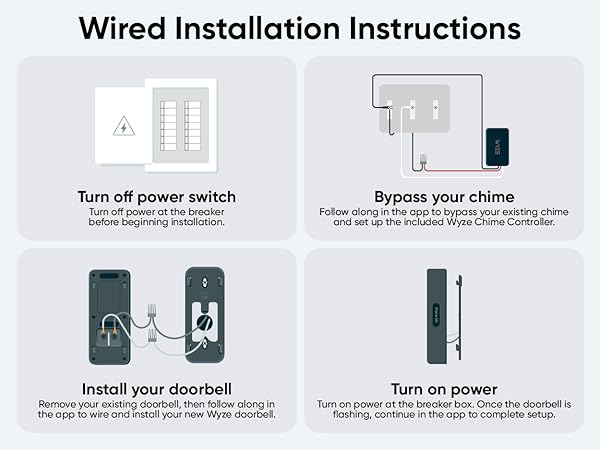 Wyze Video Doorbell v2 Wiring Instructions