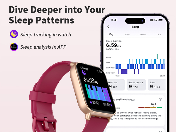 Smart Watch for Women, Alexa Built-in, 1.8&amp;#34; Touch Screen Fitness Tracker