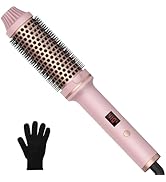 1 1/2 Inch Thermal Brush for Women, Hair Curling Heated Round Fast Heating, Hot Round Double Volt...