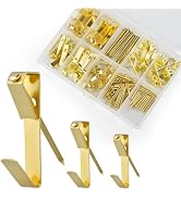GCXIXPY 120 Pcs Picture Hanging Kit, Picture Hangers 10lb, 30lb, 50lb Hooks with Nails, Picture H...