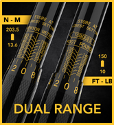 Dual range torque wrench
