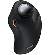 ProtoArc Wireless Bluetooth Trackball Mouse, EM03 NL Ergonomic Rollerball Mouse Rechargeable Comp...