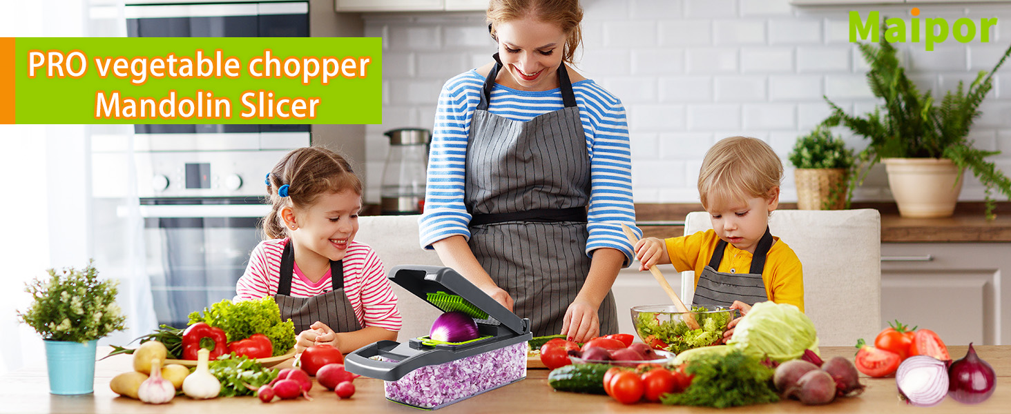 Vegetable Chopper, Pro Onion Chopper,Food Chopper, Kitchen Vegetable Slicer Dicer
