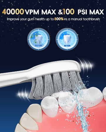 Electric Toothbrush with Water Flosser