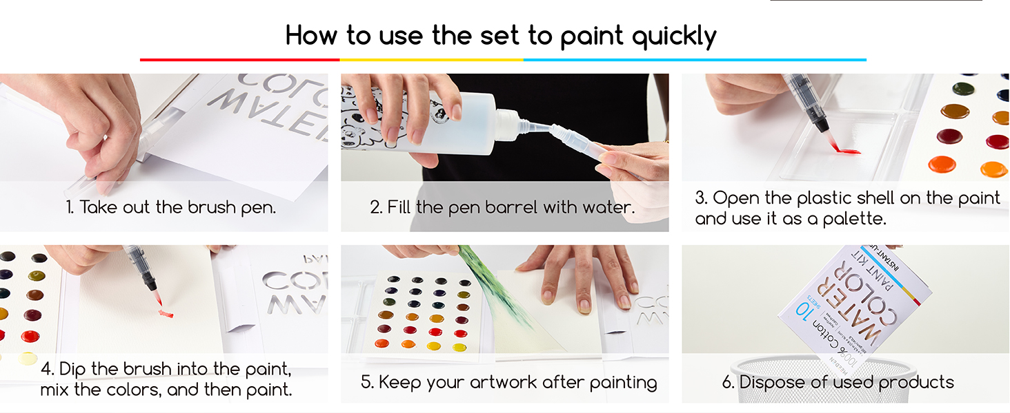watercolor paint set