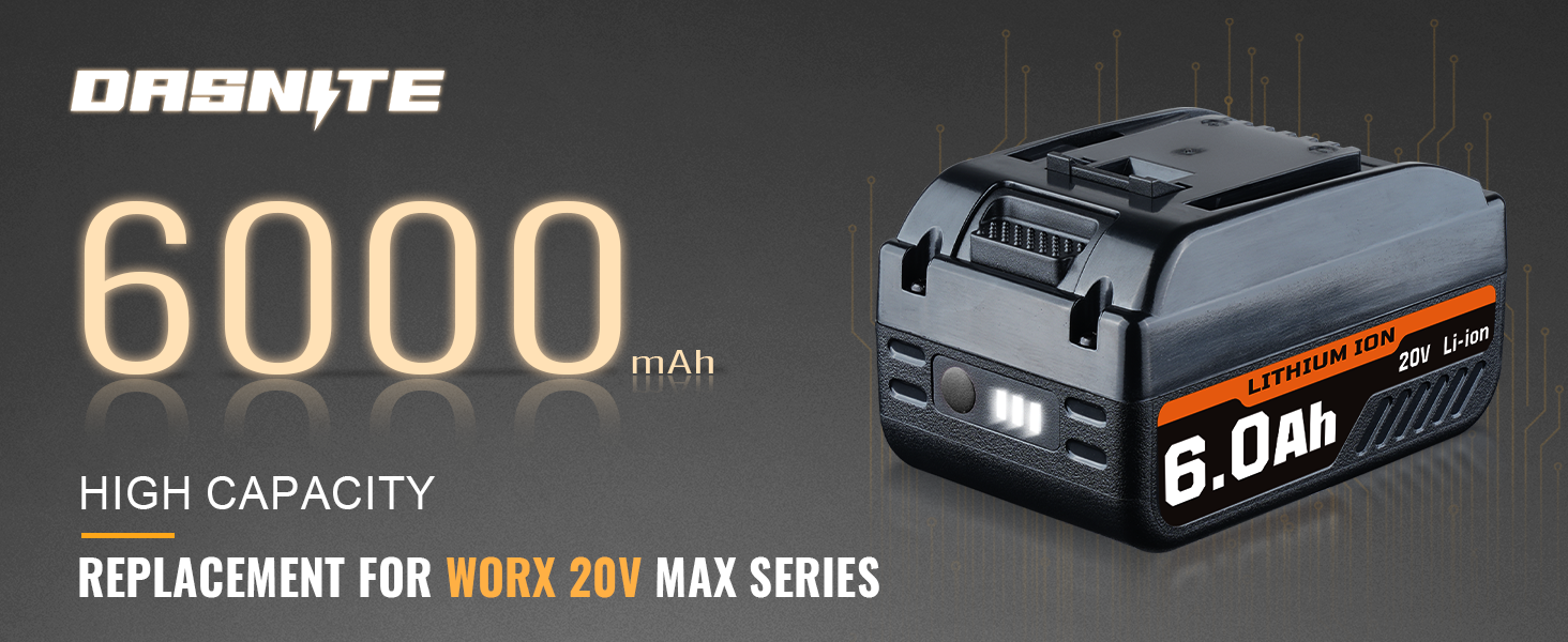 Replacement for Worx Battery 20V