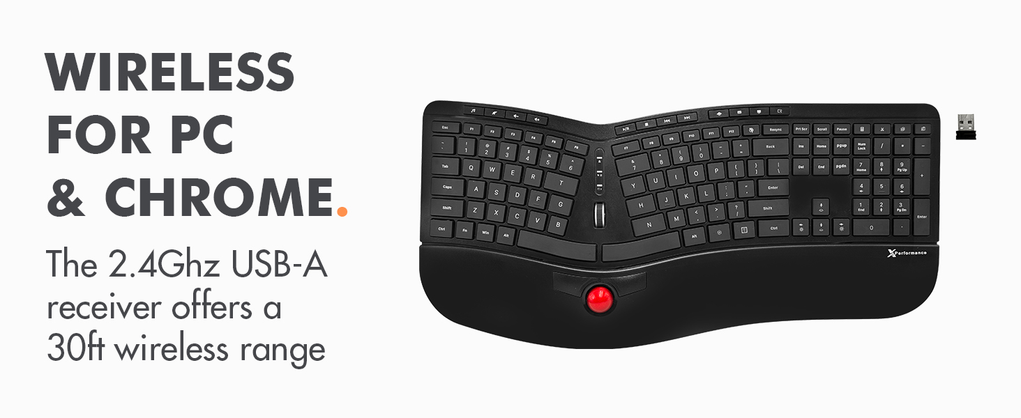 Wireless Keyboard for PC and Chrome