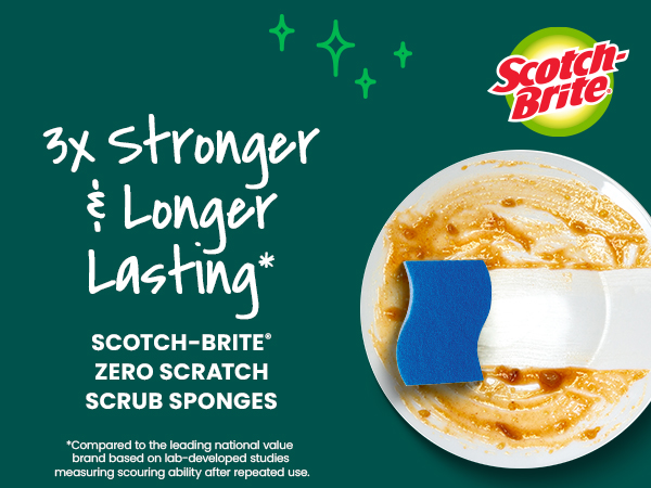 Scotch-Brite Zero Scratch Scrub Sponges