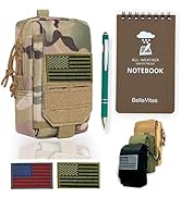 BellaVitas Tactical Pouch Small Notebook Cover EDC Utility Bag Tool Pouch Phone Pouch Holder with...