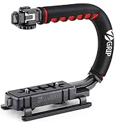 Zeadio Video Action Stabilizing Handle Grip Handheld Stabilizer with Cold-Shoe Mount for All DSLR...