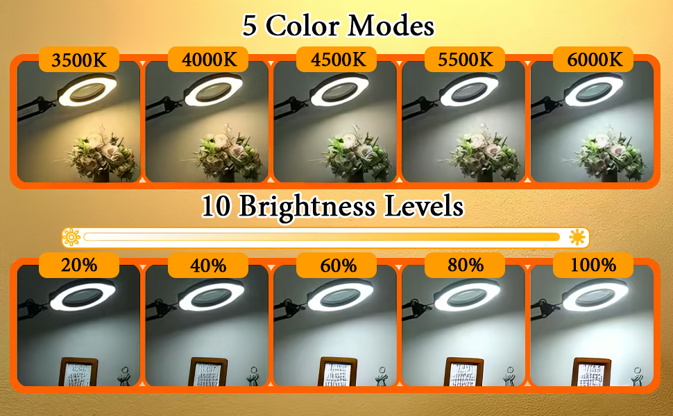 Desk Lamp Magnifying Glass