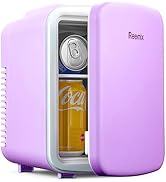Reemix Mini Fridge, 3.7 Liter/6 Can Portable Cooler and Warmer Personal Refrigerator for Skin Car...