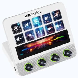 Stream Controller Deck Macro Keypad for Gaming Streaming Customizable Shortcut Keys Soundboard Pad