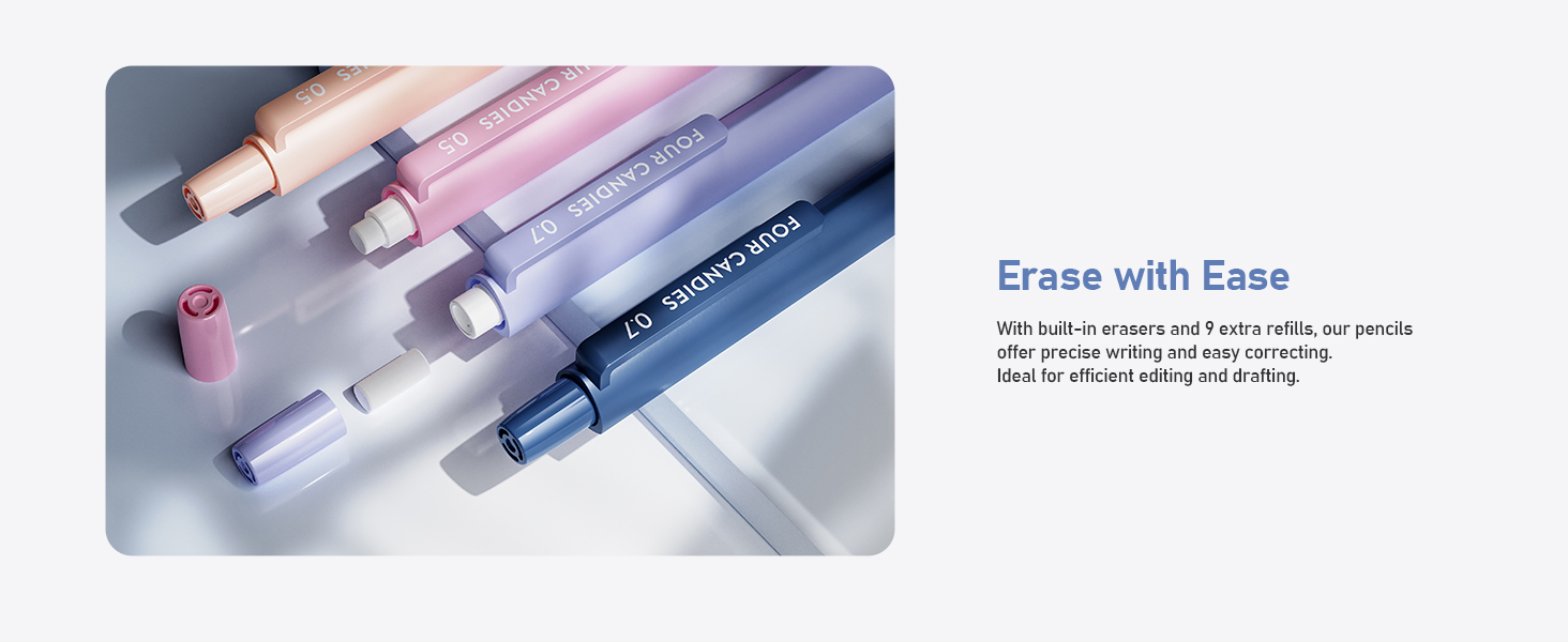 mechanical pencils eraser refills