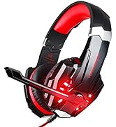 BlueFire Stereo Gaming Headset for PS4, PS5, PC, Xbox One, Noise Cancelling Over Ear Headphones w...