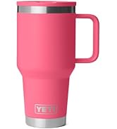 YETI Rambler 30 oz Travel Mug with Flip Straw Lid – Stainless Steel, Vacuum Insulated, Leakproof,...