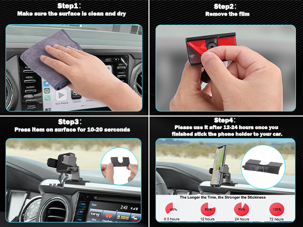 easy to install phone holder