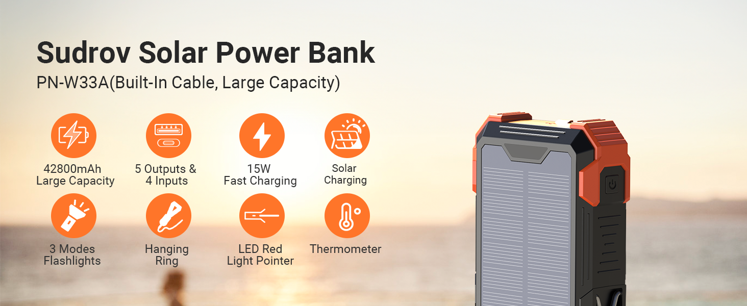 Sudrov Solar Power Bank