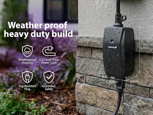weather proof heavy duty build