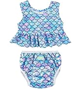 wegreeco Toddler Baby Girls Summer Swimsuit Sleeveless, Infant Baby Girl Bathing Suit, Swimwear T...