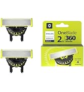 Philips Norelco OneBlade 360 Replacement Blades, for OneBlade Electric Shaver and Trimmer, Durabl...