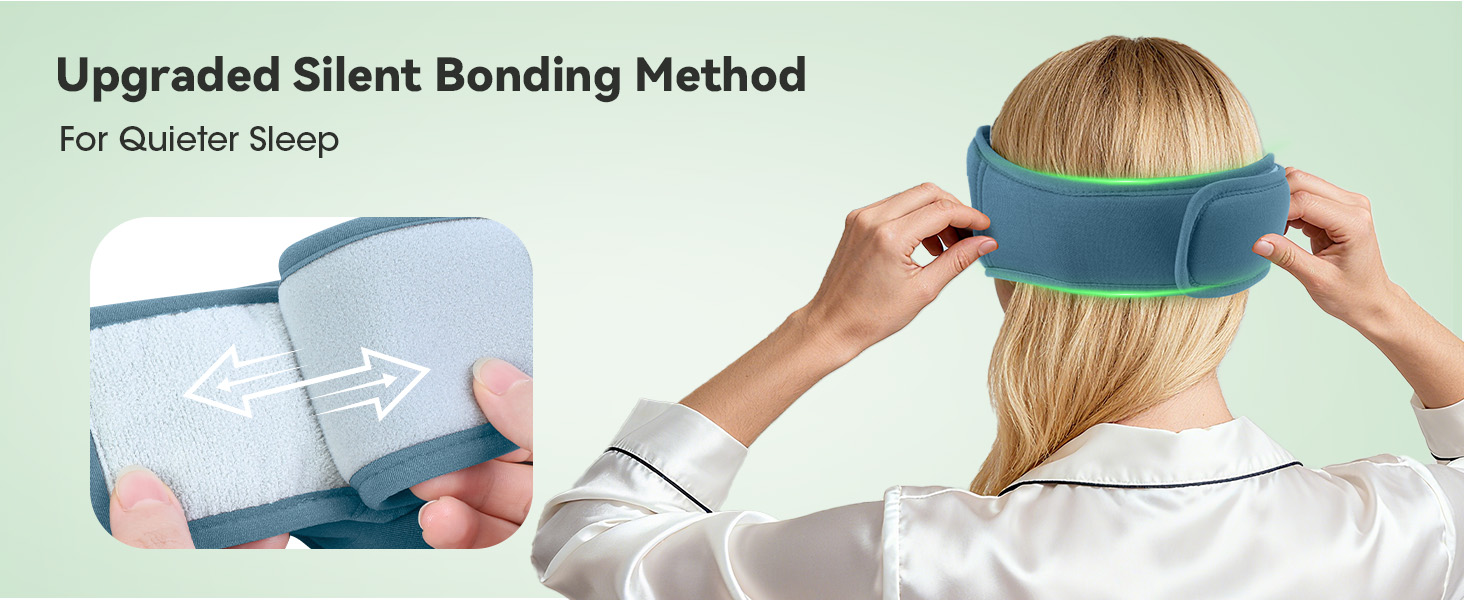 Precision-cut and reinforced stitching ensures BeMyLady sleep headphones maintain their shape over