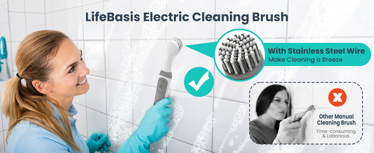 LifeBasis Electric Cleaning Brush