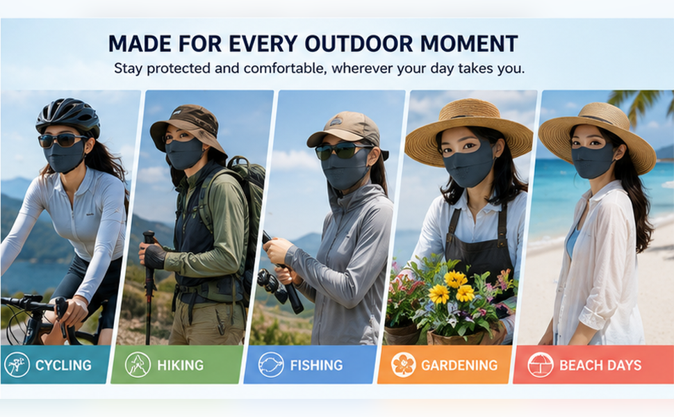 Sun Protection Mask Face Cover