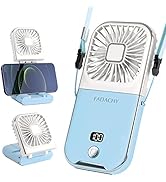 FADACHY Portable Fan Rechargeable, Mini Handheld Fan,Electric Personal Fan 3000mAh Battery Operat...