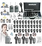 EXMAX EX-388 Wireless Tour Guide System Voice Audio Transmission for Meeting, Church, School, Tea...