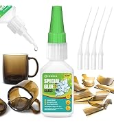 Glass Glue, 20g Clear Super Glue for Glass Repair Quick Fix Glass Adhesive Heavy Duty Strong Craz...