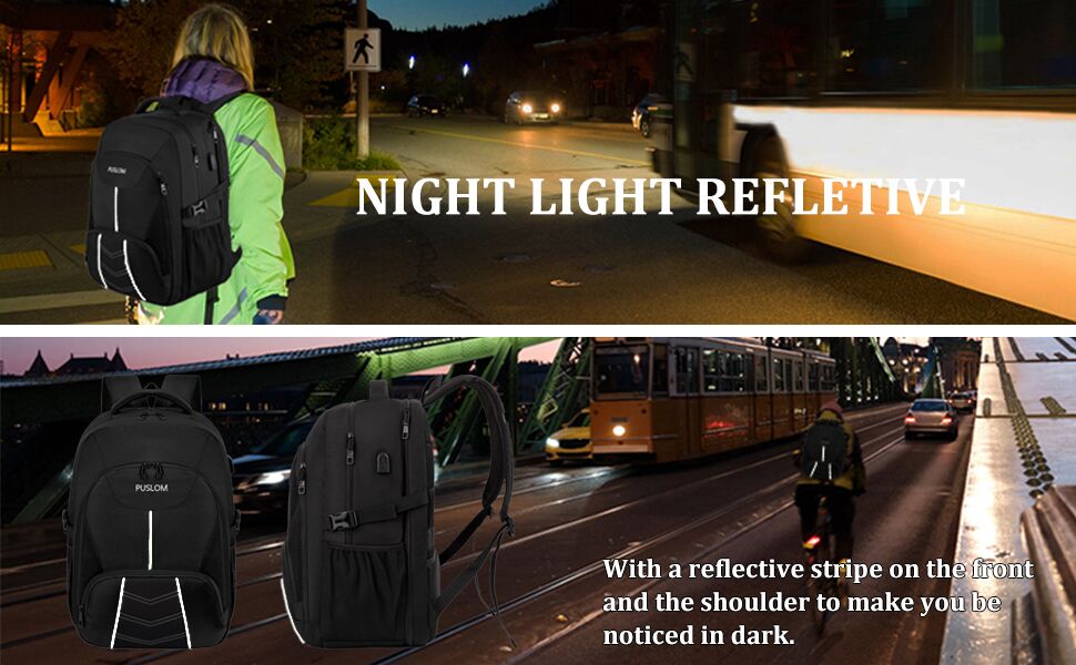 Night Light Reflective Backpack
