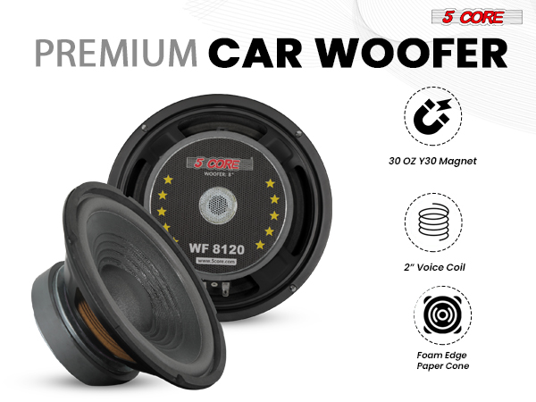 woofer replacement speaker subwoofer repair audio loud bass driver home theater