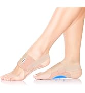 Fit Geno Invisible Arch Support Brace for Plantar Fasciitis – Skin Tone, Non-Slip Arch Support Sl...