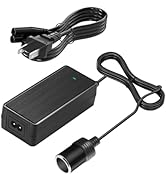 12V 5A 60W AC to DC Power Adapter, 100-240V to 12V Car Cigarette Lighter Socket Converter, Power ...