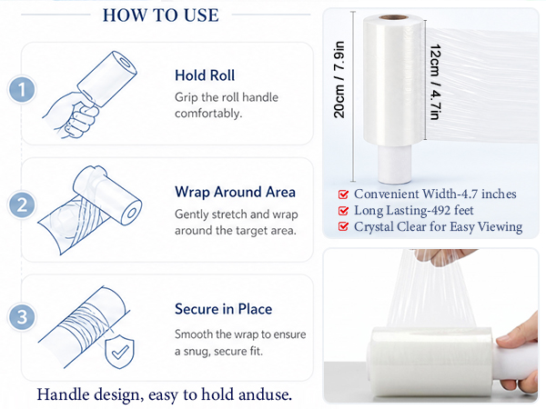 Stretch Wrap Film with Handle
