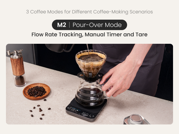 coffee espresso cale with timer rechargeable pour over coffee bean weihgt scales
