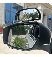 Berfi Life Blind Spot Mirror for Car, Rectangle Rear View HD Glass Wide Angle Mirror for Car Truc...