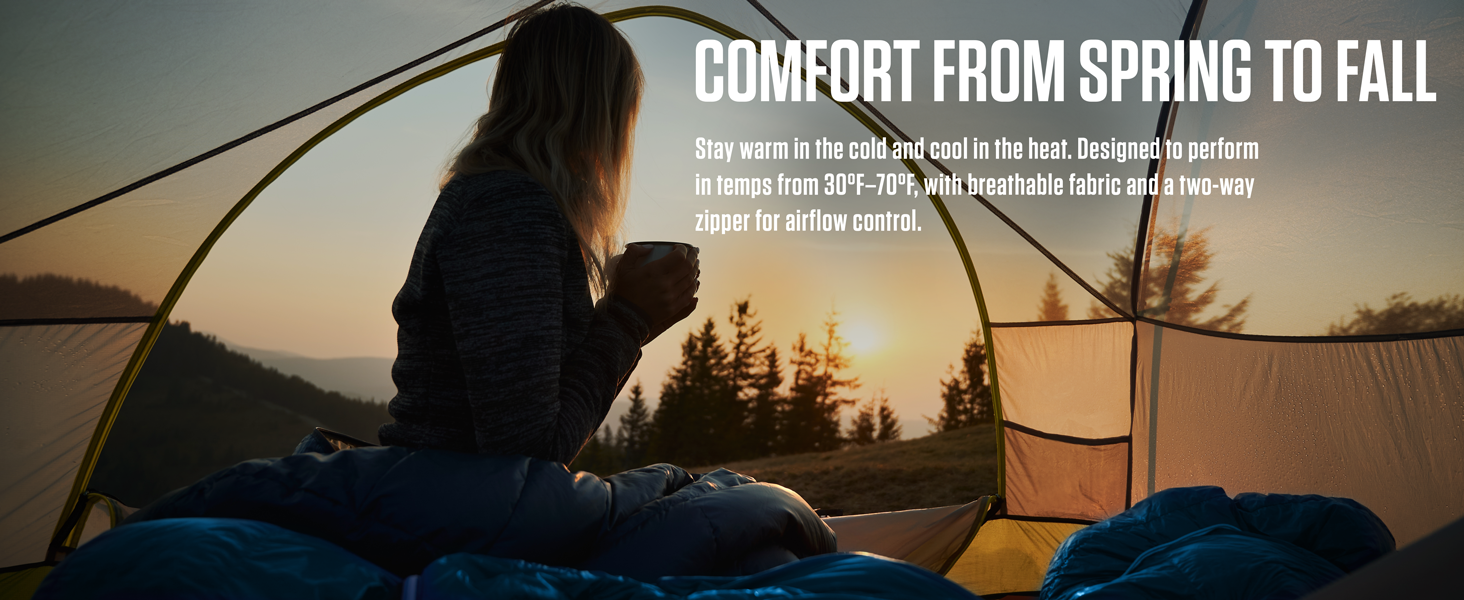 Summer and 3-Season Sleeping Bags for Camping