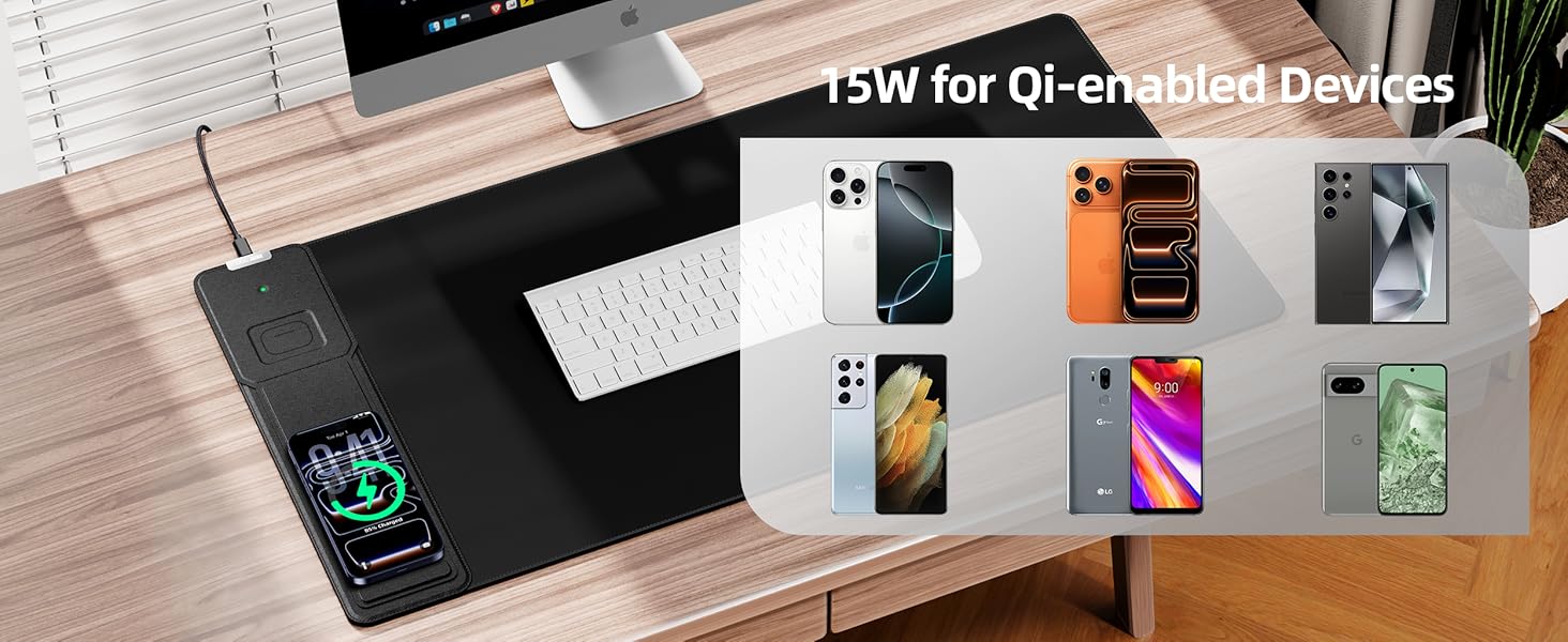 wireless charger mouse pad